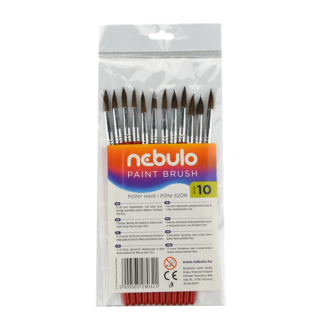 Štetec vlasový guľatý č. 10, 12ks v balení, Nebulo