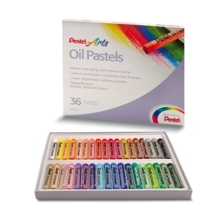 Olejové kriedové pastely, 36 farieb, Pentel PHN-36U