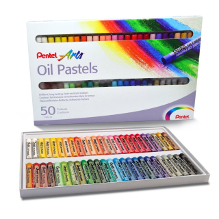 Olejové kriedové pastely, 50 farieb, Pentel PHN-50U