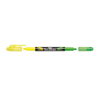 Dvojfarebný zvýrazňovač, PENTEL Twin Checker žltý/zelený