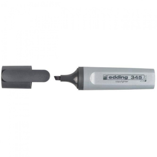 Zvýrazňovač 2-5mm, EDDING 345 sivý