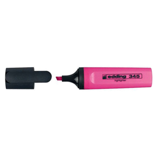 Zvýrazňovač 2-5mm, ružový, EDDING 345