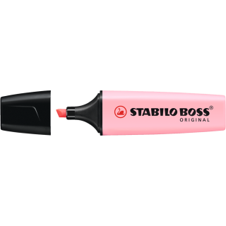 Zvýrazňovač 2-5mm, STABILO BOSS Pastel pastelovo-ružový