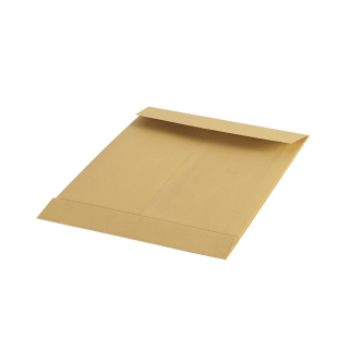 Kraftová papierová obálka TC4 silikónová s variabilnou výškou 30mm, hnedá