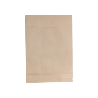 Kraftová papierová obálka TC4 silikónová s variabilnou výškou 40mm, hnedá