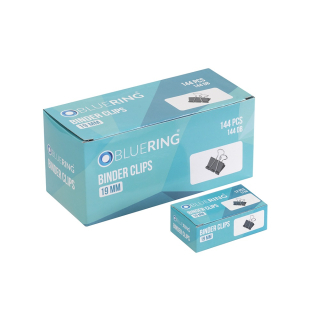 Binder klip 19mm, 12ks v balení, Bluering®