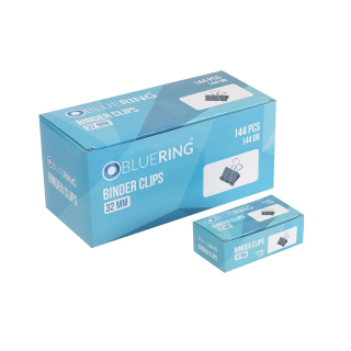 Binder klip 32mm Bluering® 12ks v balení
