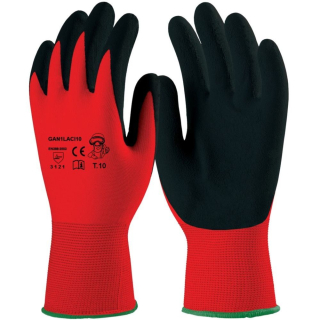 Latexové rukavice máčané, veľkosť č. 8 (M), červené