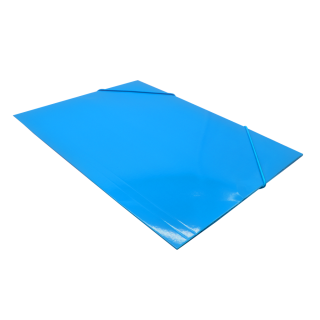 Kartónový obal s gumičkou A4 300g modrý