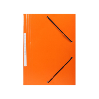 Kartónový obal s gumičkou A4 300g oranžový
