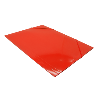 Kartónový obal s gumičkou A4 300g červený