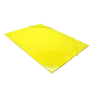 Kartónový obal s gumičkou A4 300g žltý