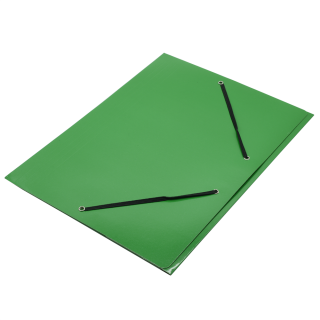 Kartónový obal s gumičkou A4 400g zelený lesklý