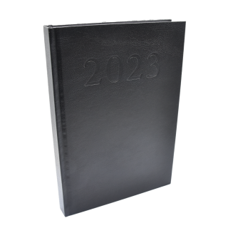 Diár 2023 denný A5 čierny