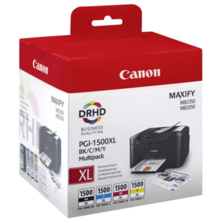 Canon PGI1500XL (PGI-1500XL) BK/C/M/Y XL MultiPack ORIGINAL