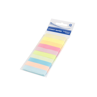 Samolepiace záložky papierové 15x50mm 10x50 lístkov Bluering® mix farieb