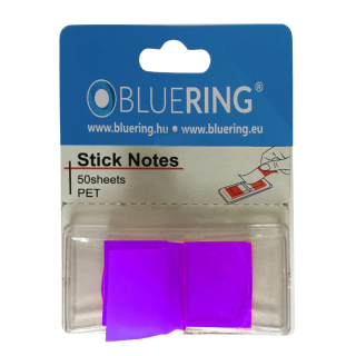 Samolepiace záložky plastové 25x45mm 50 lístkov Bluering® fialové