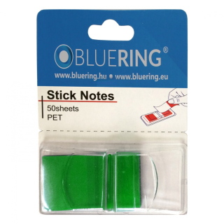 Samolepiace záložky plastové 25x45mm 50 lístkov Bluering® zelené