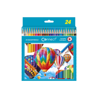 Sada farebných ceruziek Connect 24 farieb šesťhranné