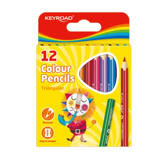Sada farebných ceruziek Keyroad 12 farieb skrátené