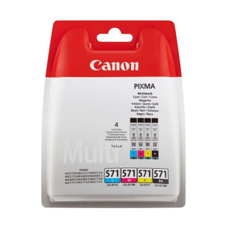 Canon CLI571 (CLI-571BK/C/M/Y) CMYK Pack ORIGINAL