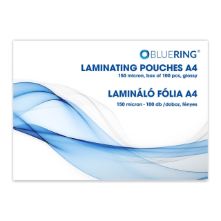Laminovacia fólia A4 150mic 100ks lesklá, Bluering®