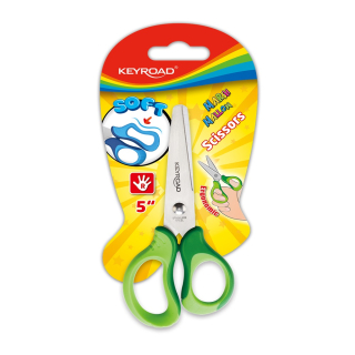 Nožnice detské 13cm KeyRoad SoftGrip mix farieb