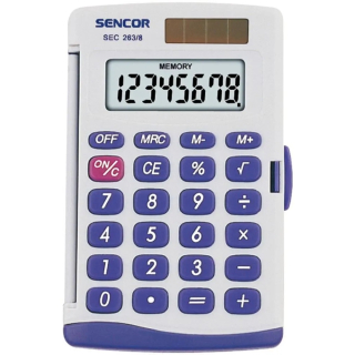 Kalkulačka vrecková, Sencor SEC263/8