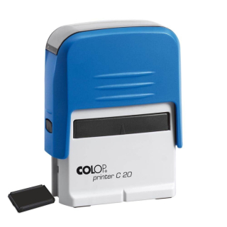 Pečiatka 14x38mm Colop Printer C20 modrá/poduška čierna