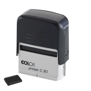 Pečiatka 18x47mm Colop Printer C30 čierna/poduška čierna