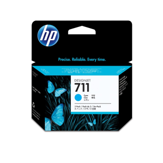HP 711 (CZ134A) 3-Pack Cyan ORIGINAL