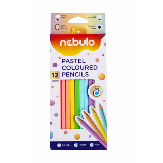 Sada farebných ceruziek Nebulo 12 pastelových farieb