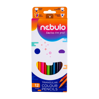 Sada farebných ceruziek Nebulo 12 farieb