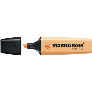 Zvýrazňovač 2-5mm, STABILO BOSS Pastel pastelovo-oranžový