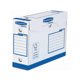 Archívny box extra silný 100mm Fellowes Bankers Box Basic 20ks bielo-modrý