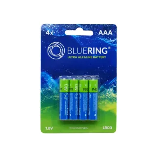 Batéria AAA mikrotužková LR03 alkalická 4ks v balení, Bluering®